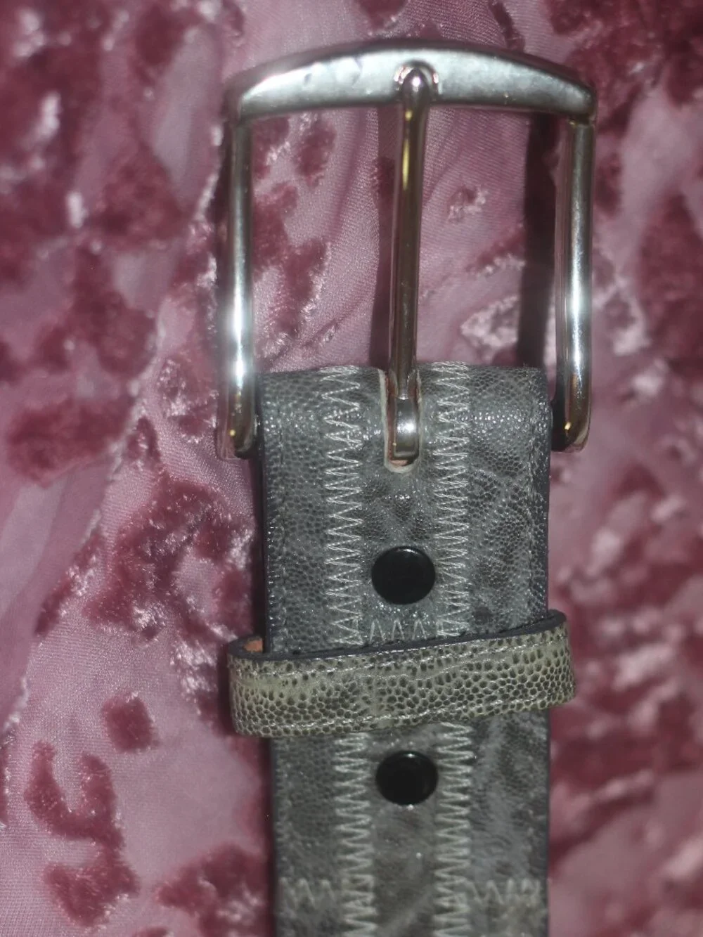 NWOT VTG Tony Lama 100% elephant leather belt 28